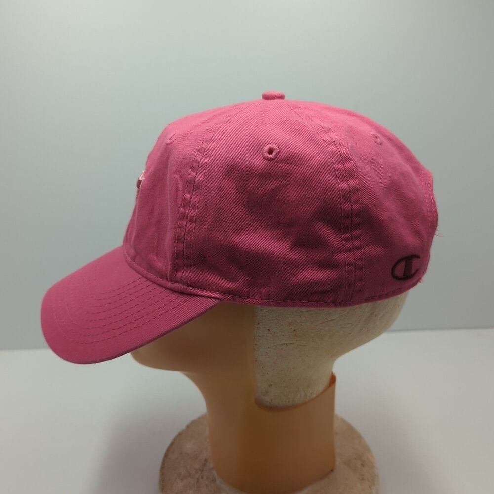 Champion Virginia Tech Pink Adjustable Hat Cap 100% Cotton - Picture 4 of 9